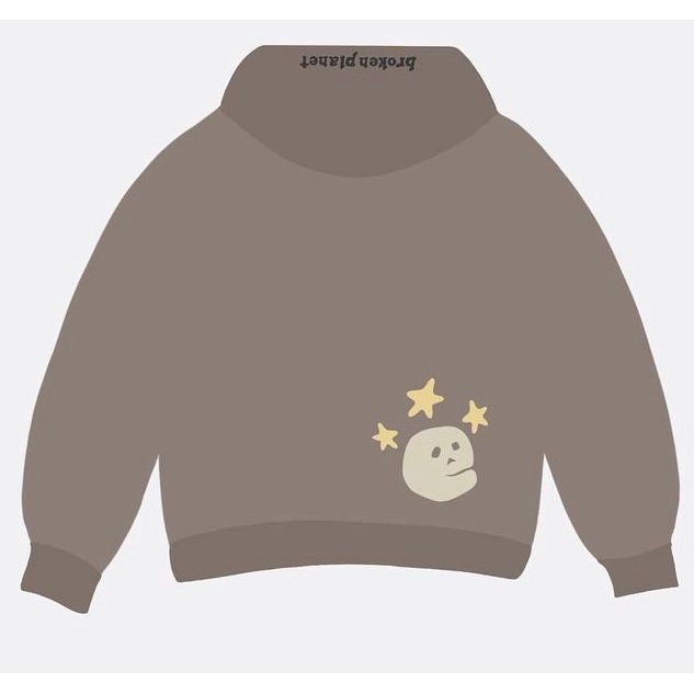 Broken Planet Market Cosmic Peaks Hoodie Cinder Brown