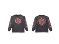 Saint Michael Red Dice Graphic Long Sleeve - Black
