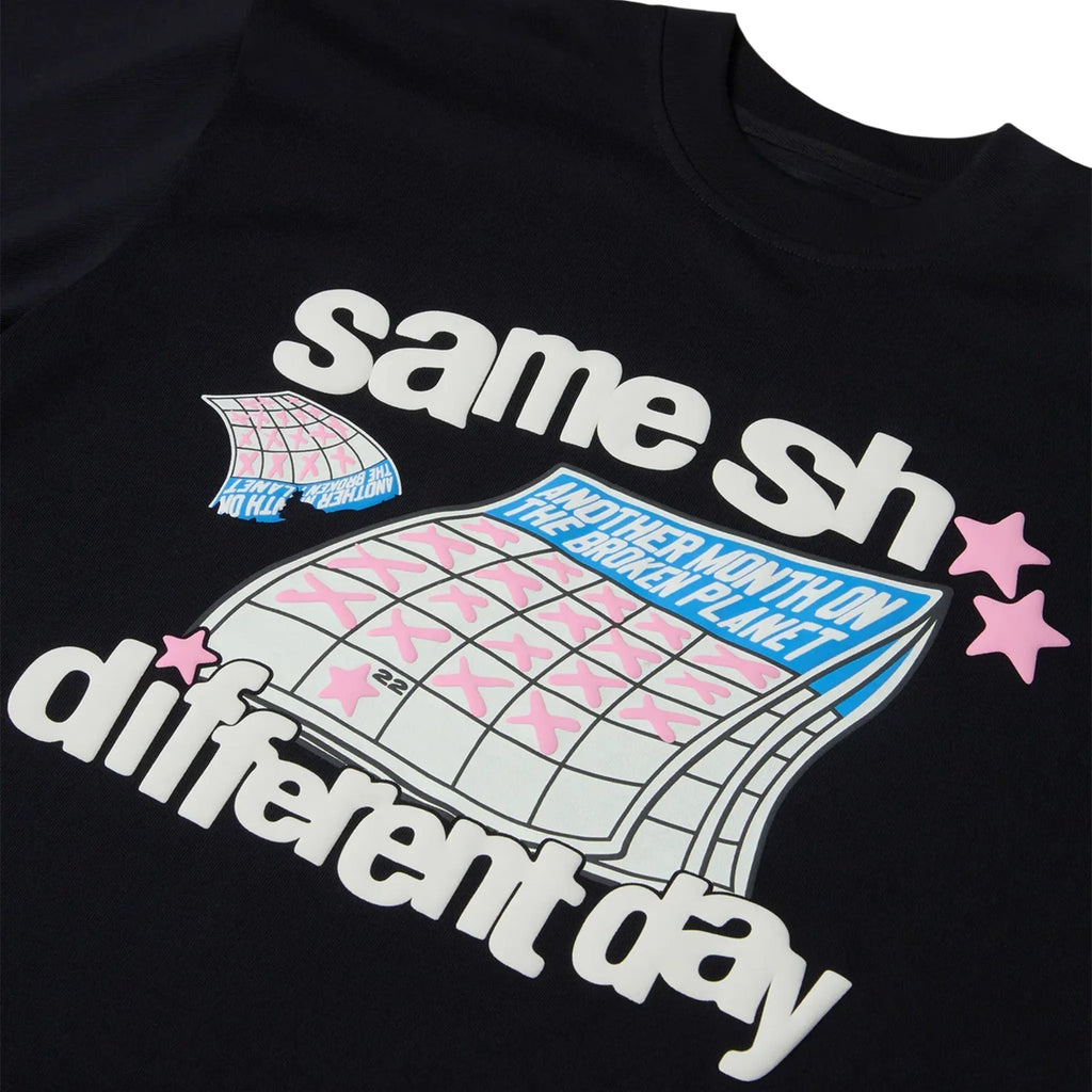 Broken Planet Different Day Midnight Black T Shirt